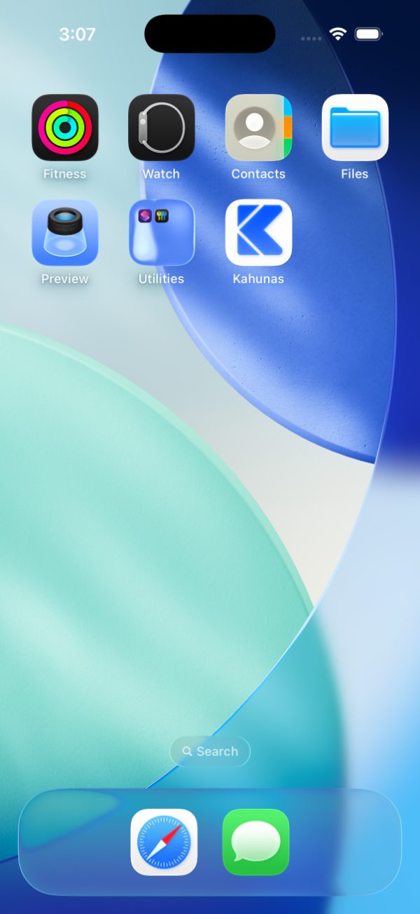 The client app on a phone home screen